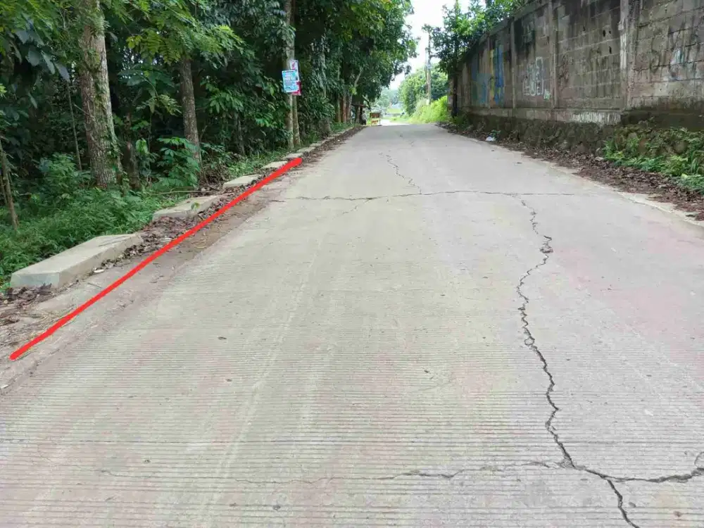dijual tanah darat lokasi deket pintu tol burangkeng setu
