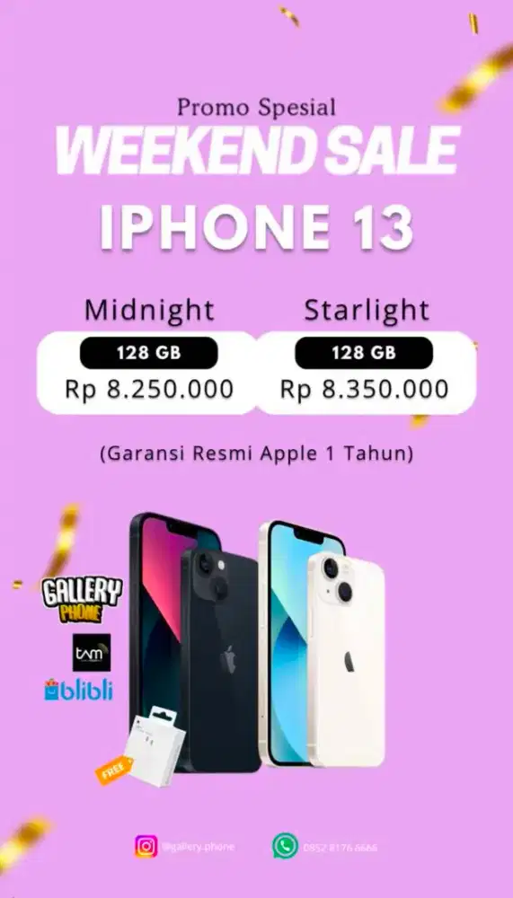 PROMO IPHONE 13 128 FREE BATOK CICILAN 0% TANPA KARTU KREDIT