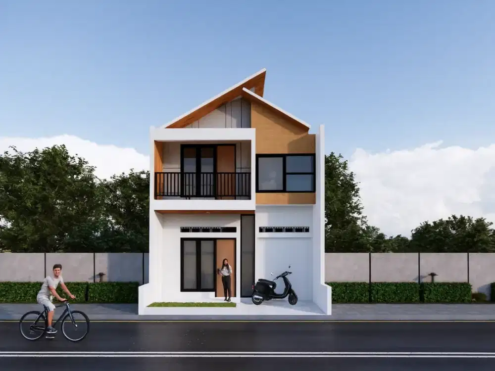 Hunian Scandinavian + Mezanine, 5 Menit ke Stasiun Depok