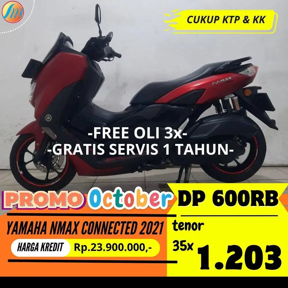 YAMAHA NMAX CONNECTED 2021 KREDIT DP PROMO 600RIBU ANGSURAN RENDAH