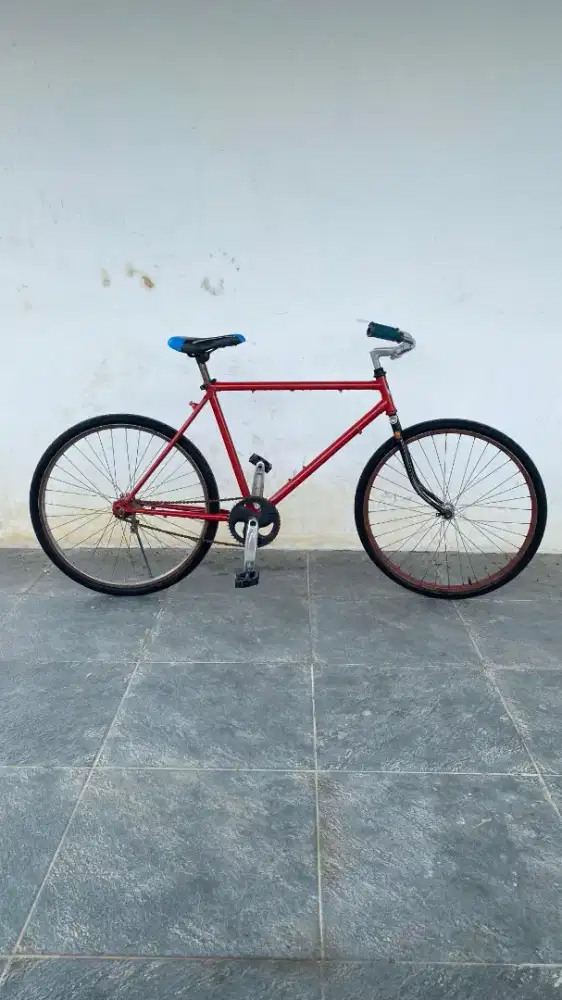 Sepeda Bahan Commuterbike frame size 21inch rata air