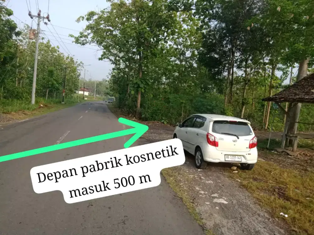 Tanah strategis di Jogja barat sentolo kulonprogo