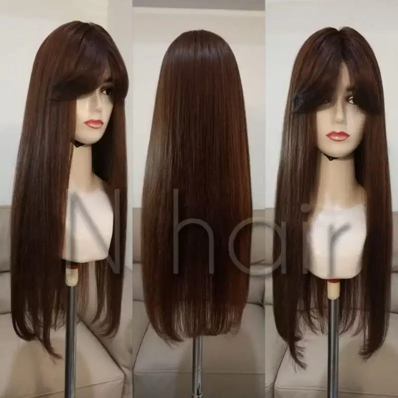 Wig rambut asli, 100% human hair
