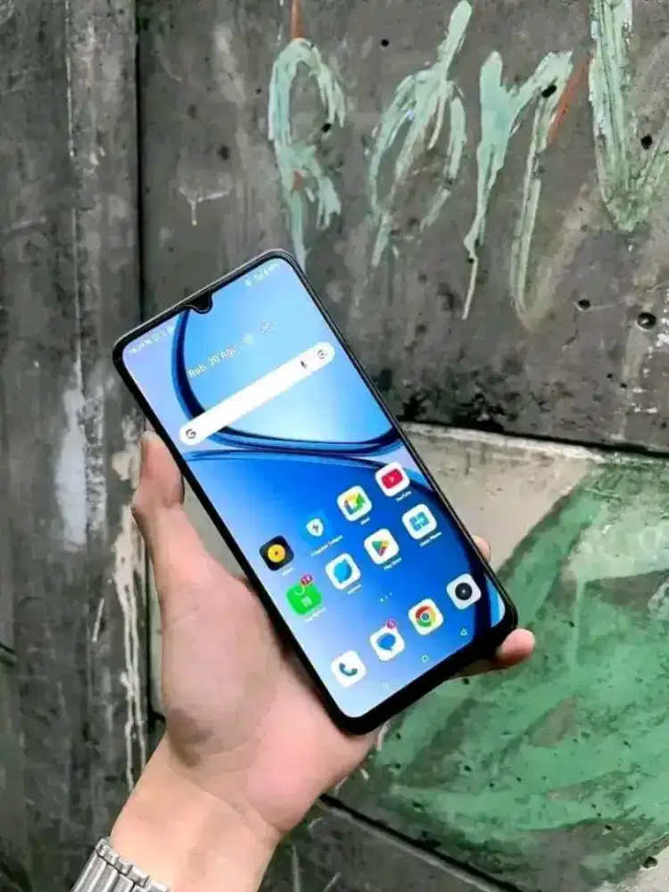 Realme note 60 ram 4/64 nominus orian batre awet hp charger softcase