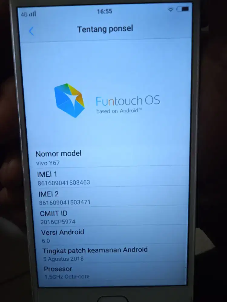 Jual hp vivo y67