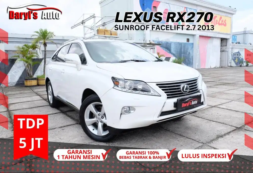 2013 Lexus RX270 RX 270 Facelift TDP 5jt
