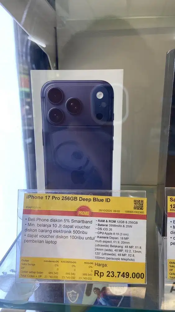 iPhone 17 Pro 256GB Deep Blue