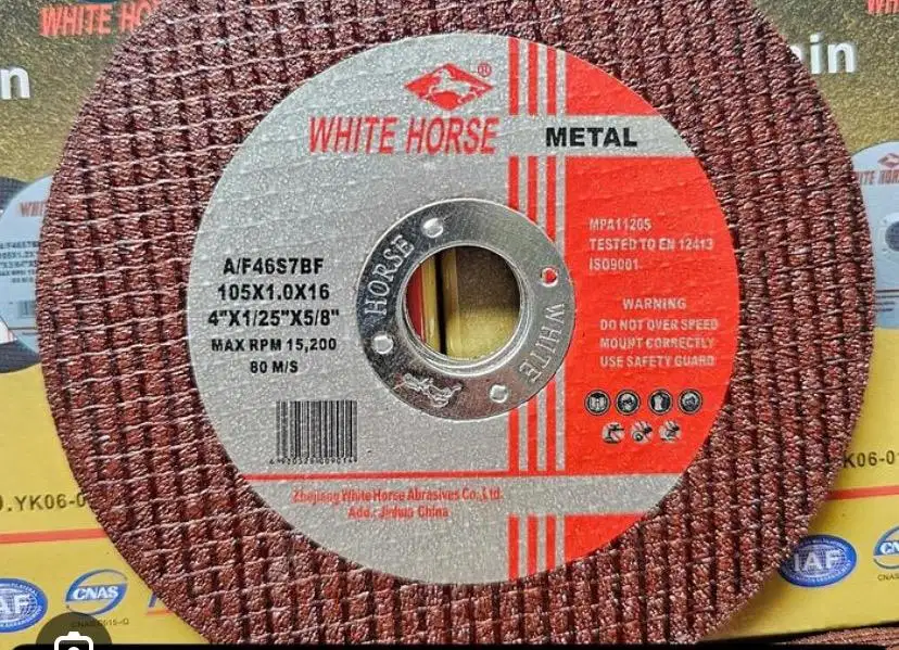 Cutting 4 inch white horse