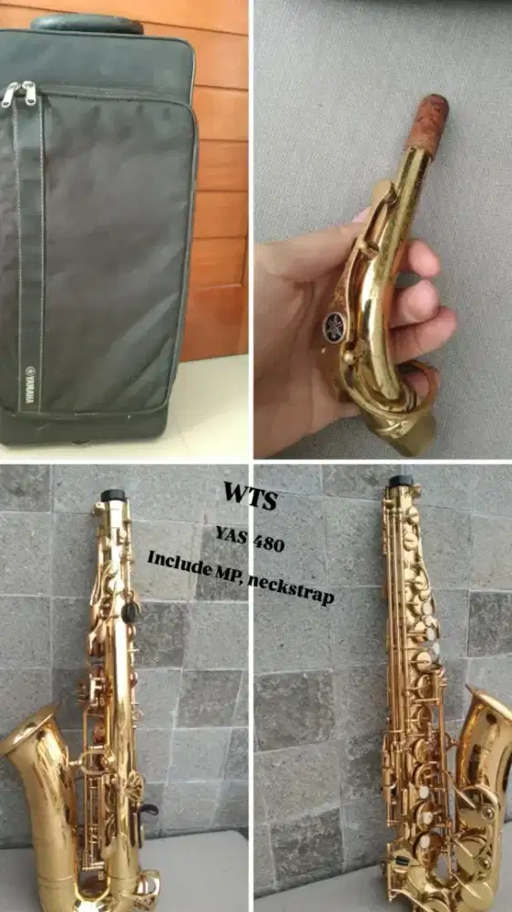 Yamaha alto saxophone 480 second bekas original