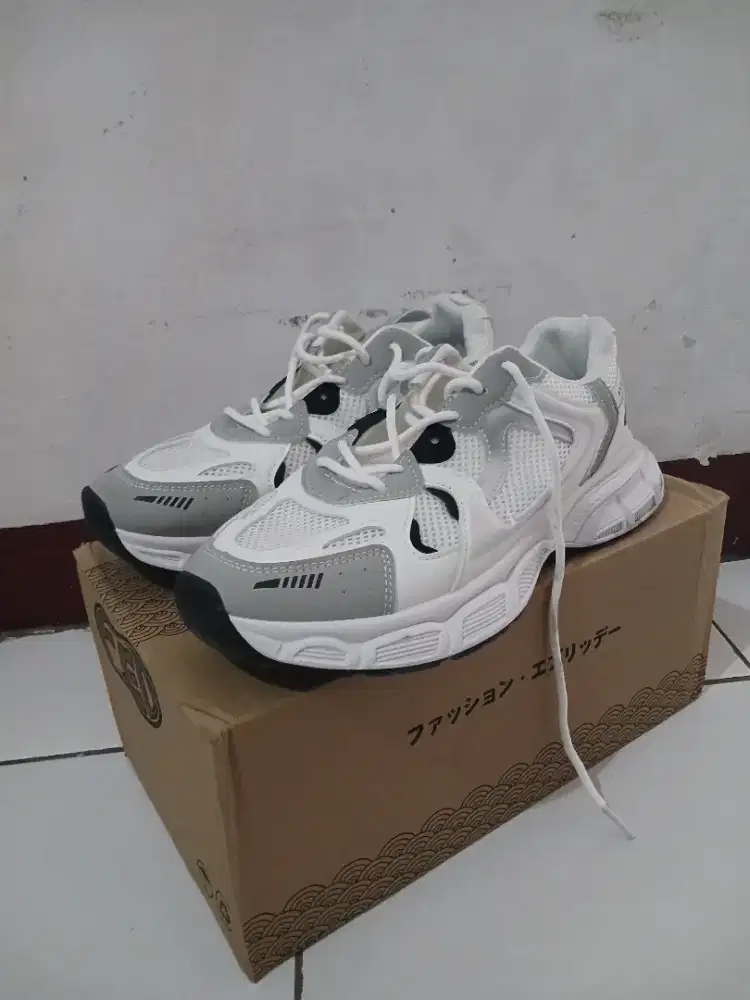 FED Sepatu Running Nakahara Putih Kasual Pria Wanita Outdoor (NEGO)