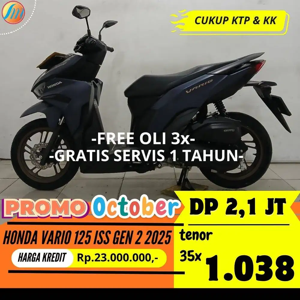 HONDA VARIO 125 ISS GEN 2 2025 SEKEN DP KREDIT 2,1JUTA ANGSURAN RENDAH