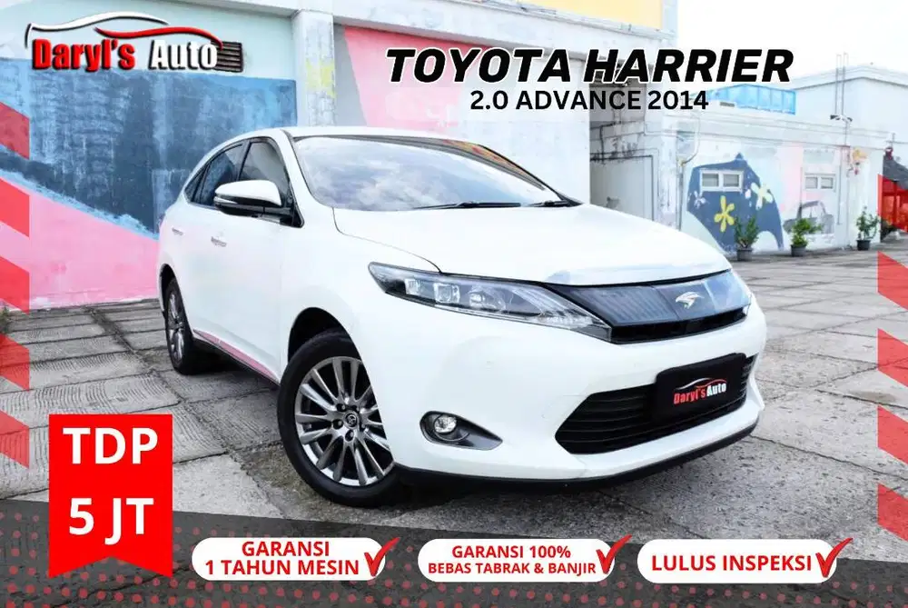 2014 Toyota Harrier 2.0 CBU Panoramic Antik Tdp 5jt