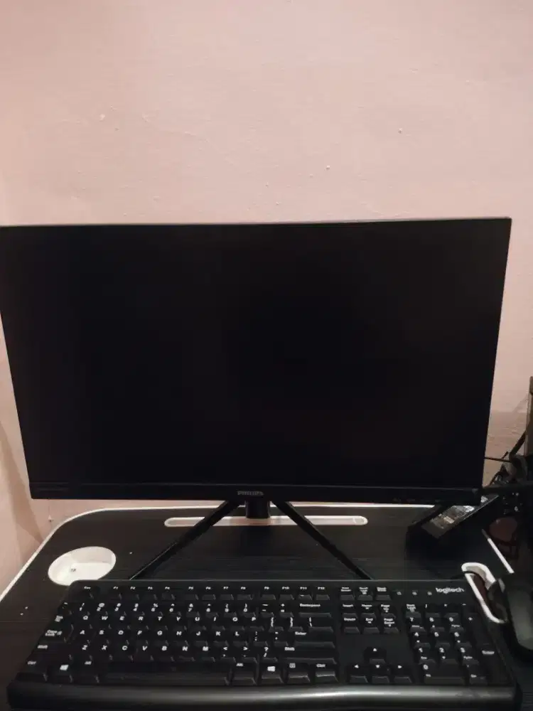 Monitor Philips 242M8 minus LCD pecah