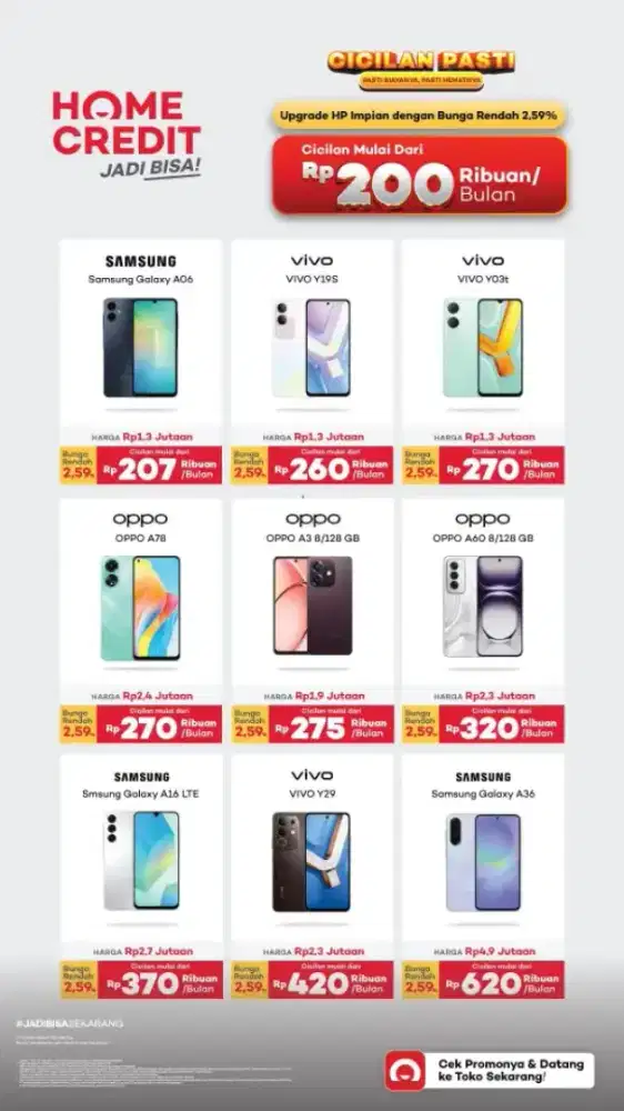 segampang itu dapatkan cicilan gadged  bunga 0%