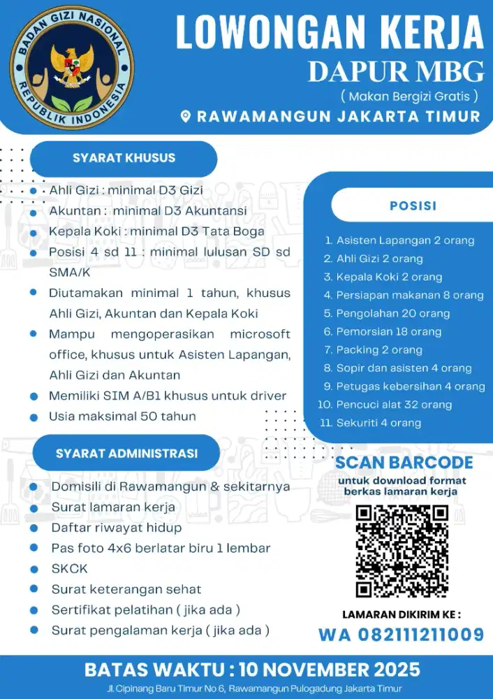 Menyediakan lowongan kerja