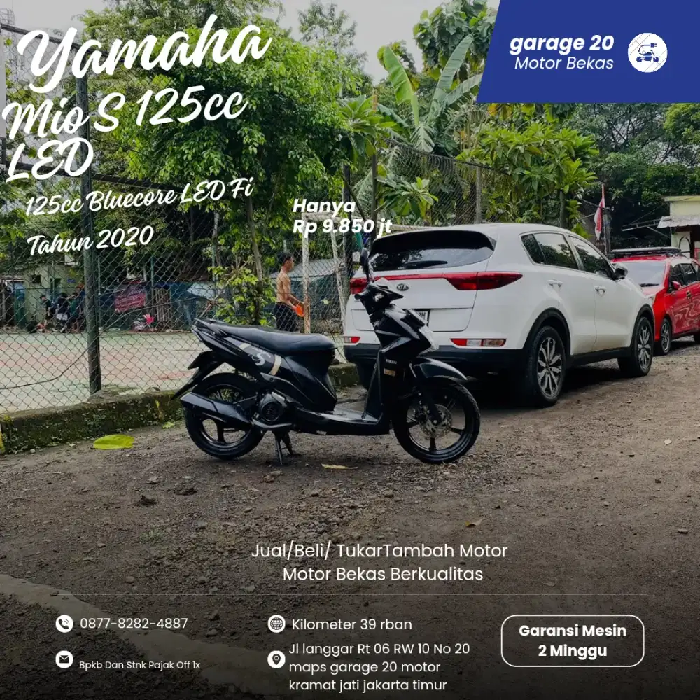 Yamaha Mio S 125cc Bluecore Fi Tahun 2020 Pajak Off