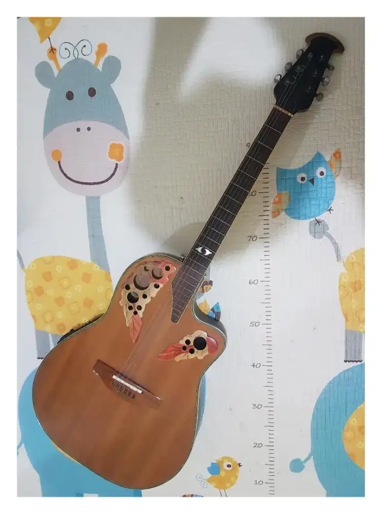 Allegro Akustik Elektrik Vintage (Model Ovation) - Fiber Melengkung!