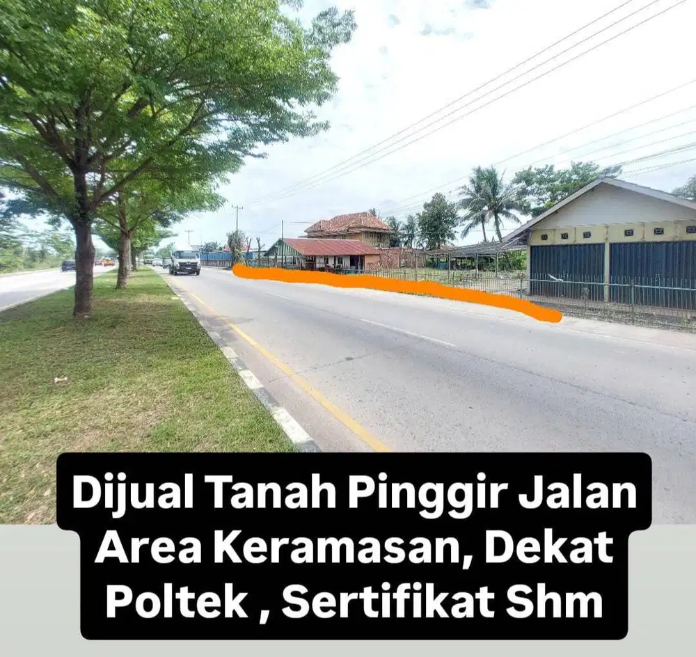 Tanah Pinggir Jalan dekat POLTEK UNSRI