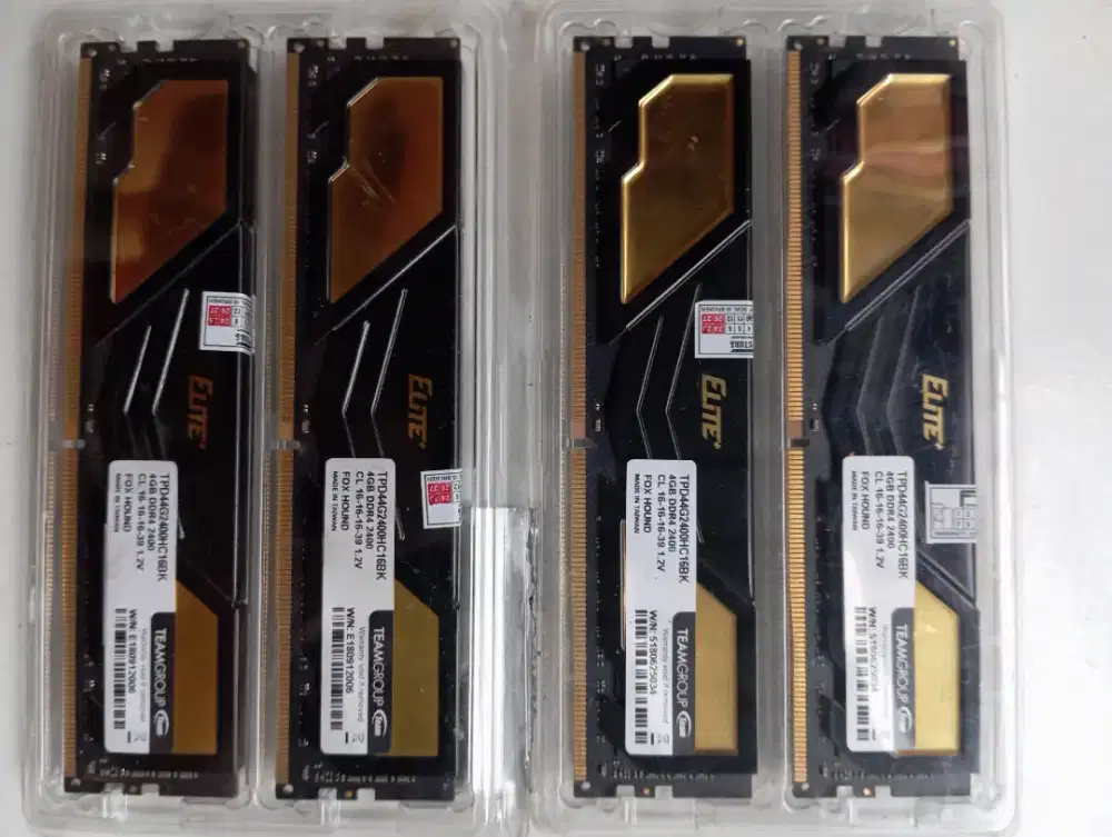 Jual Ram TeamGroup Elite Plus Black DDR4 2400 MHz 16GB(4GBx4)