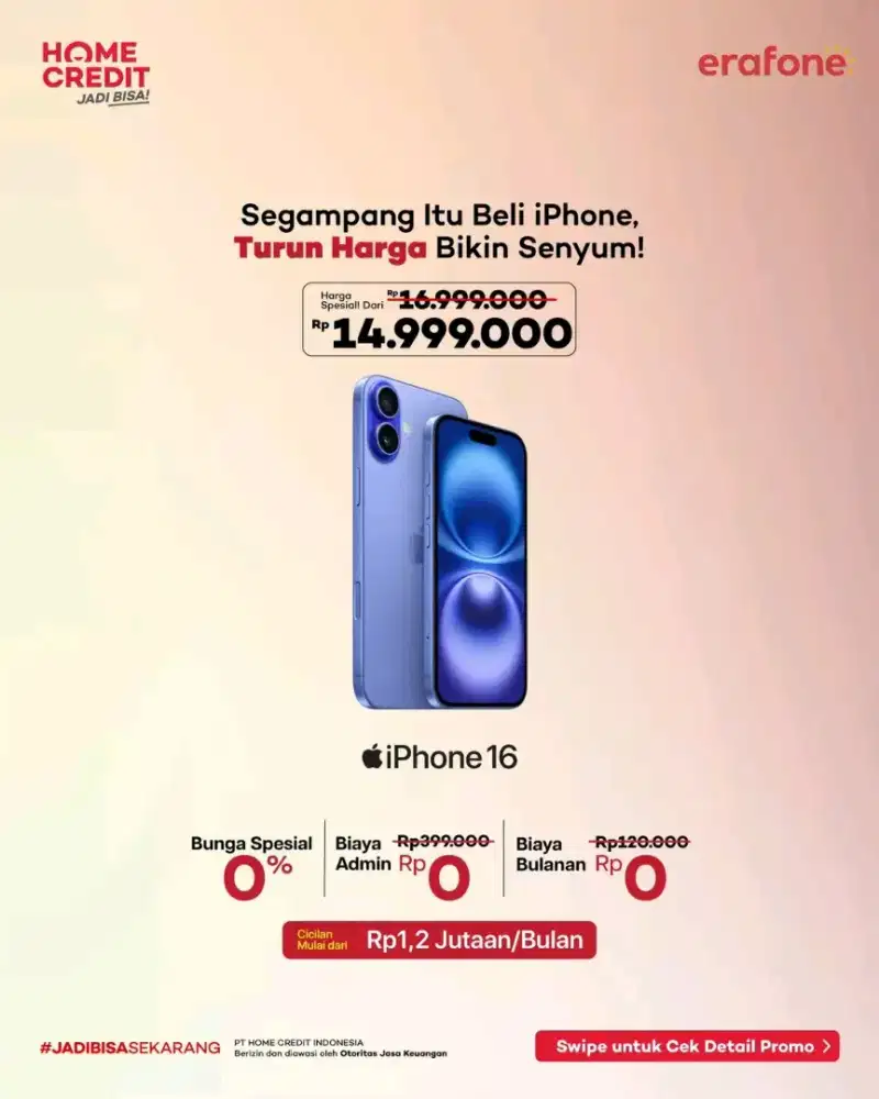 segampang itu dapatkan cicilan gadged  bunga 0%