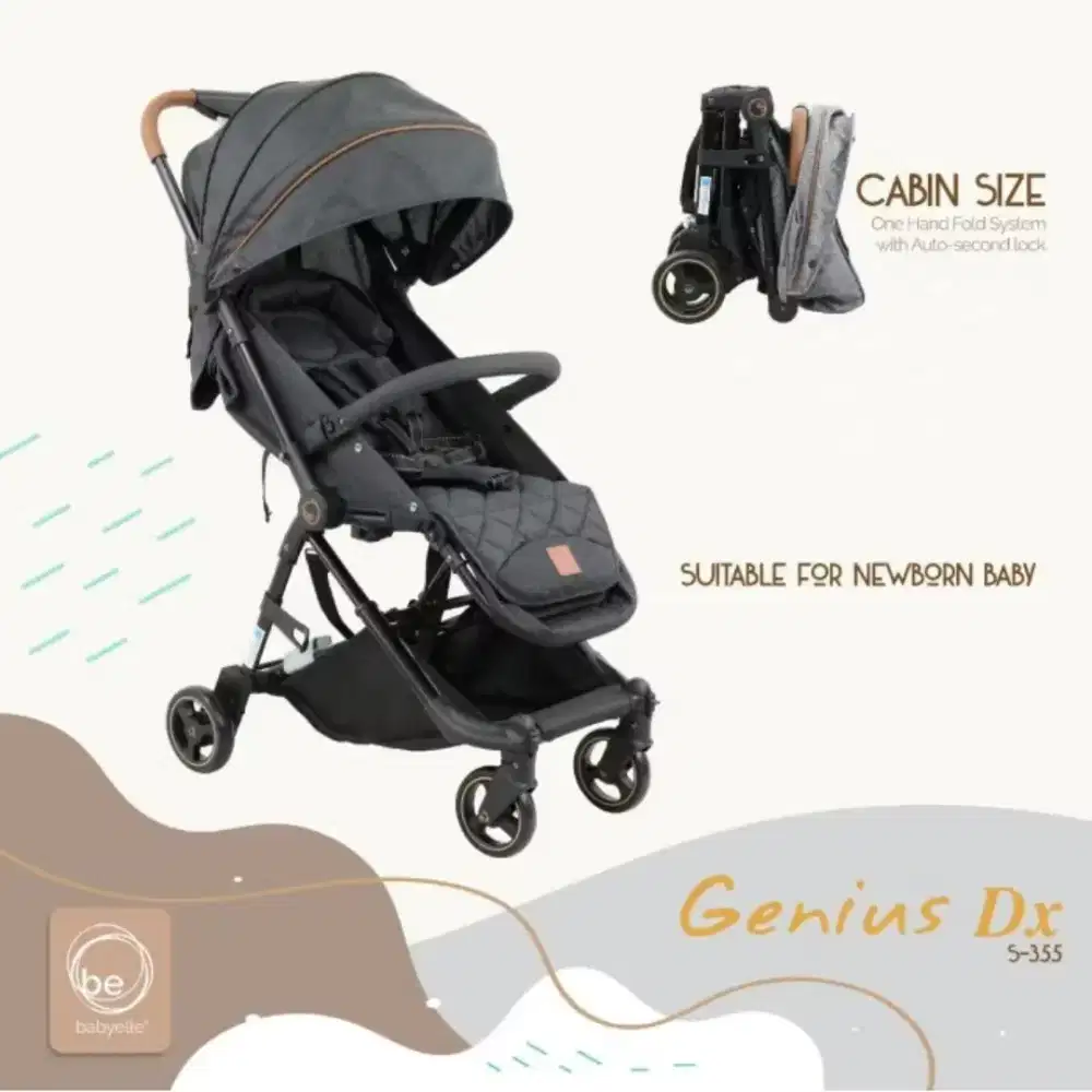 Stroller BabyElle Genius ORI Navy Jeans edition