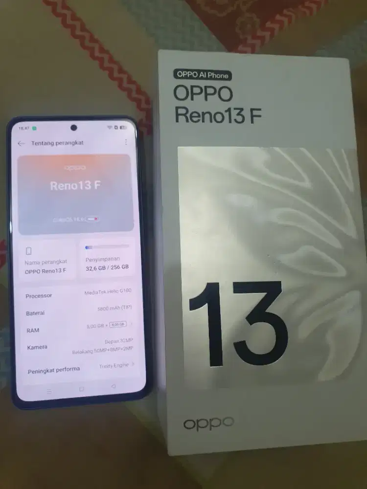Oppo Reno 13f Ram 8/256 lengkap
