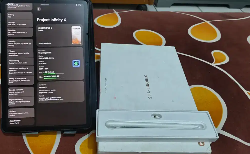 mipad5 memori128 ram6 dualboot