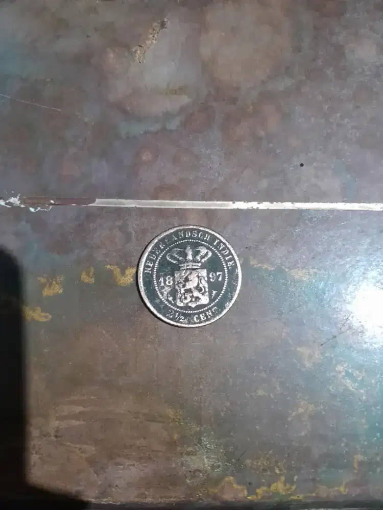 Koin Langka Hindia Belanda 2½ Cent 1897 Asli – Koleksi Antik Abad 19