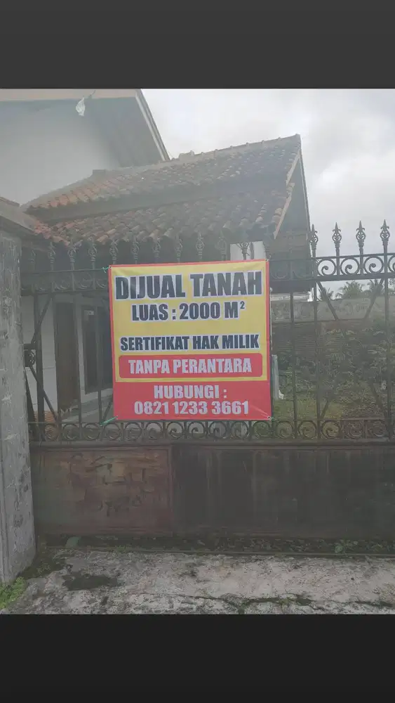 DIJUAL CEPAT TANAH 2000 M²