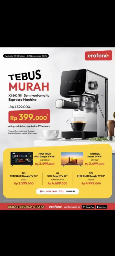 PROMO SMART GOOGLE TV SERIES 32, 43, 55, 65 INCI ERAFONE