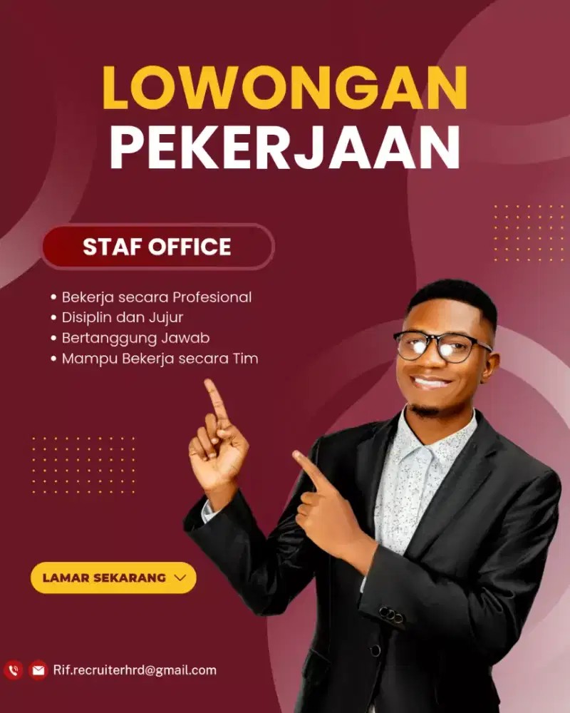 Lowongan Pekerjaan Bagian Staff