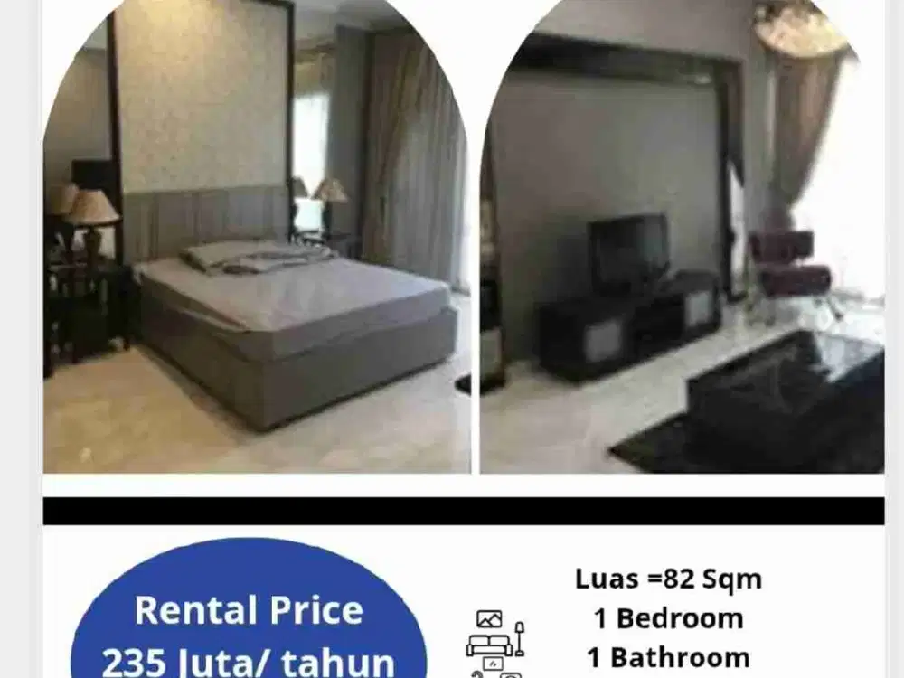 Apartemen Senayan Jakarta Rp 225 Juta / tahun Nego