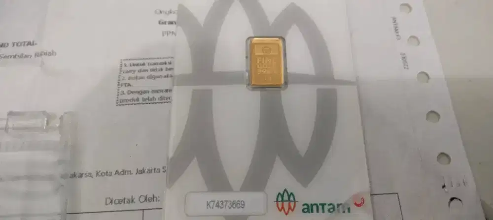 Emas Antam 1 gram Bersertifikat