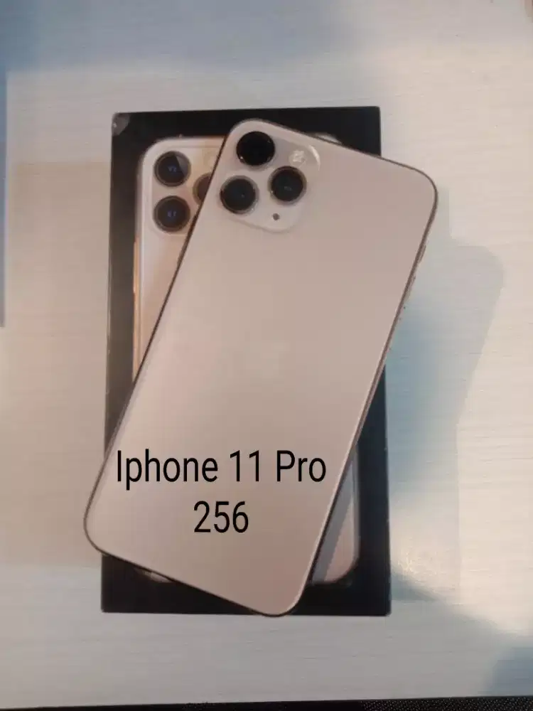 jual hp second iphone 11 pro 256 gold PA/A Fullset no minus 99%