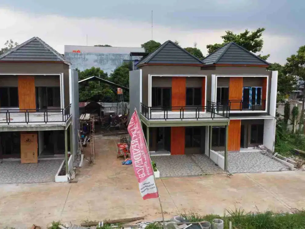 rumah baru 2 lantai lokasi strategis 5 menit ke pintu tol