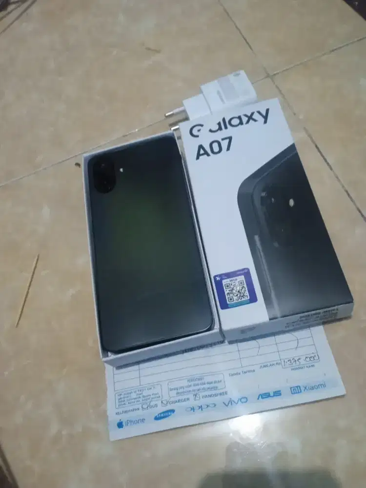 Handphone Samsung a07 ram 4/64 msh ad nota pembelian pemakaian 1bulan