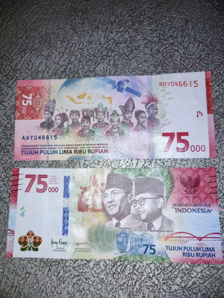 Uang 75ribuu Collector