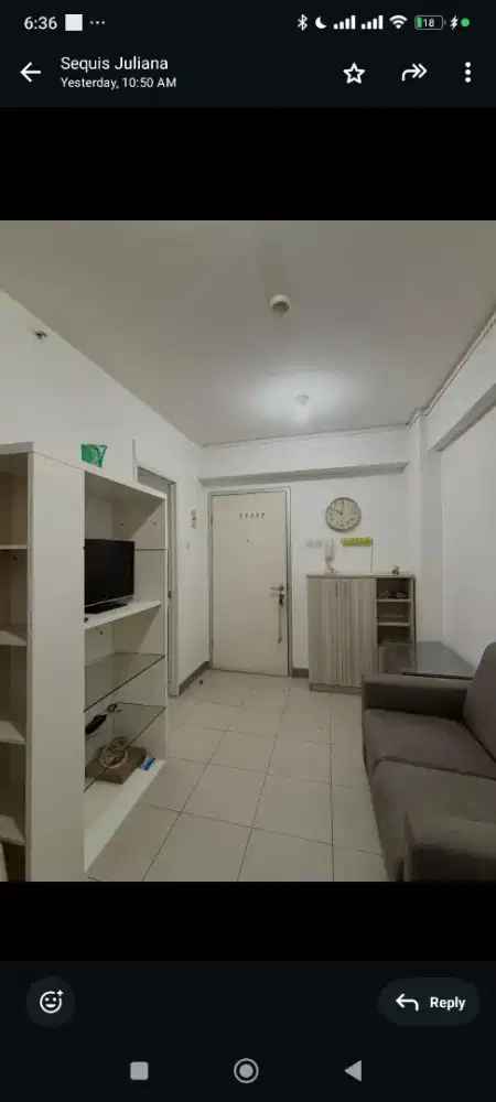 Disewakan apartemen greenbay semi fulnish