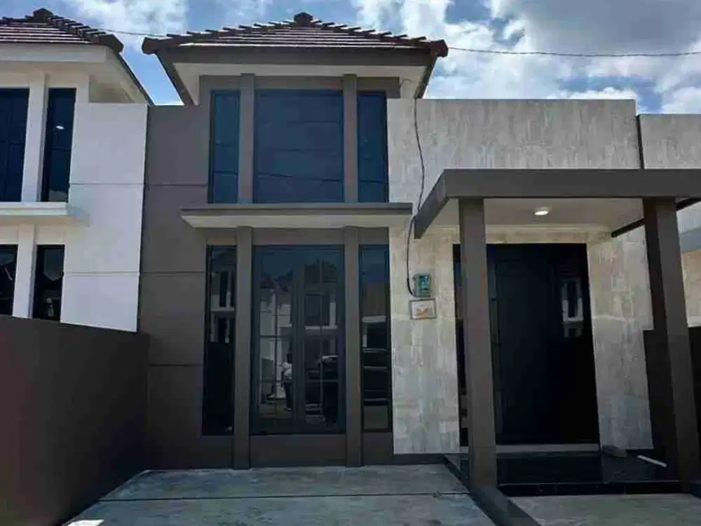 Rumah bergaya villa. Akses utama Jalibar, free pajak all in, lingkungan one gate system.