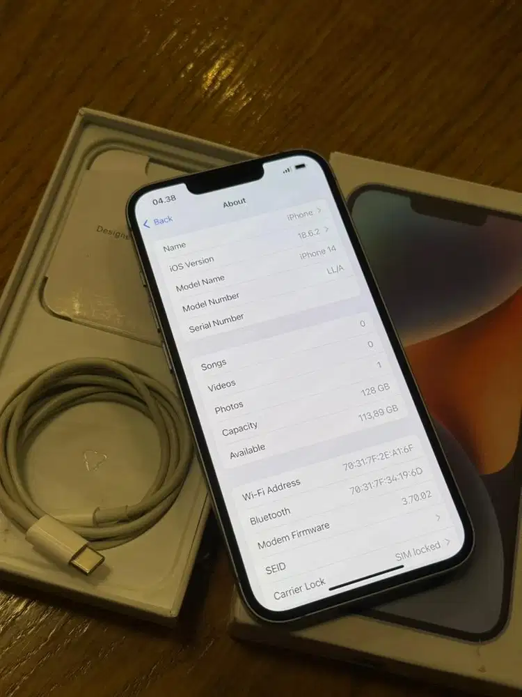 Iphone 14 128GB Fullset Like New