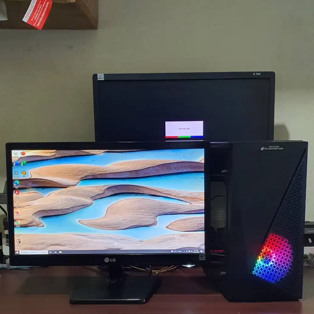 PC Core i7 + LED Monitor 20inch || Ram 16Gb - VGA 2Gb Ddr5 - SSD