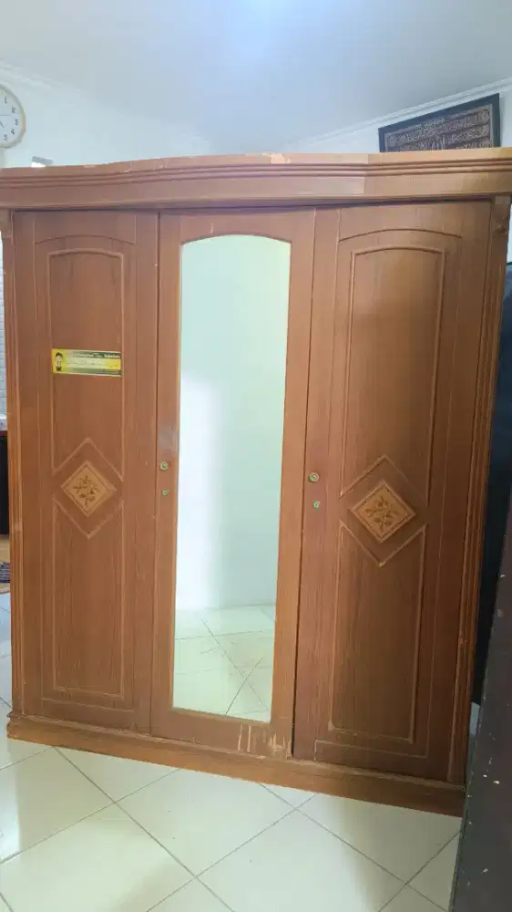 Lemari pakaian 3 pintu lemari pakaian murah jumbo muat banyak