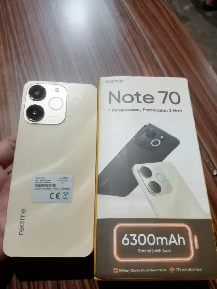 Realme Note 70 Ram 4/128 fulset