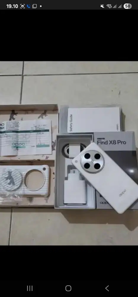 Oppo Find X8 Pro 5G 16/512Gb, warna Putih, kondisi 99,9% Sempurna,