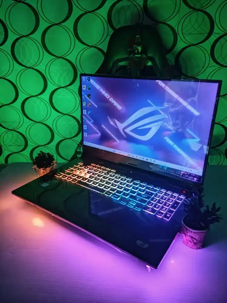 Laptop asus rog G713QE ram 32gb ssd 512gb dual vga siap pake COD