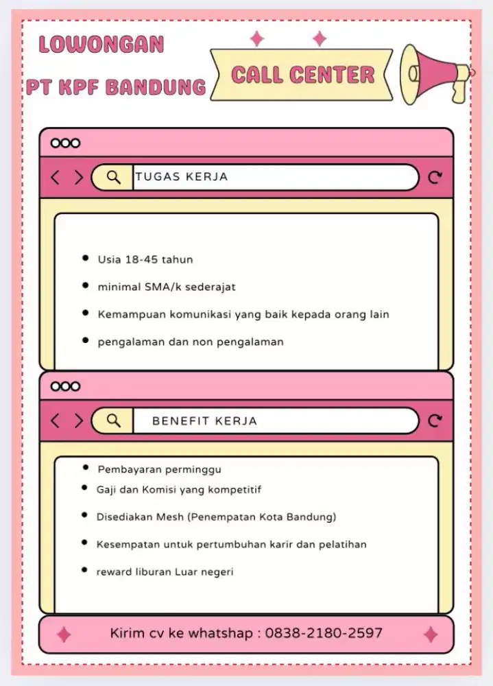Lowongan kerja kota bandung