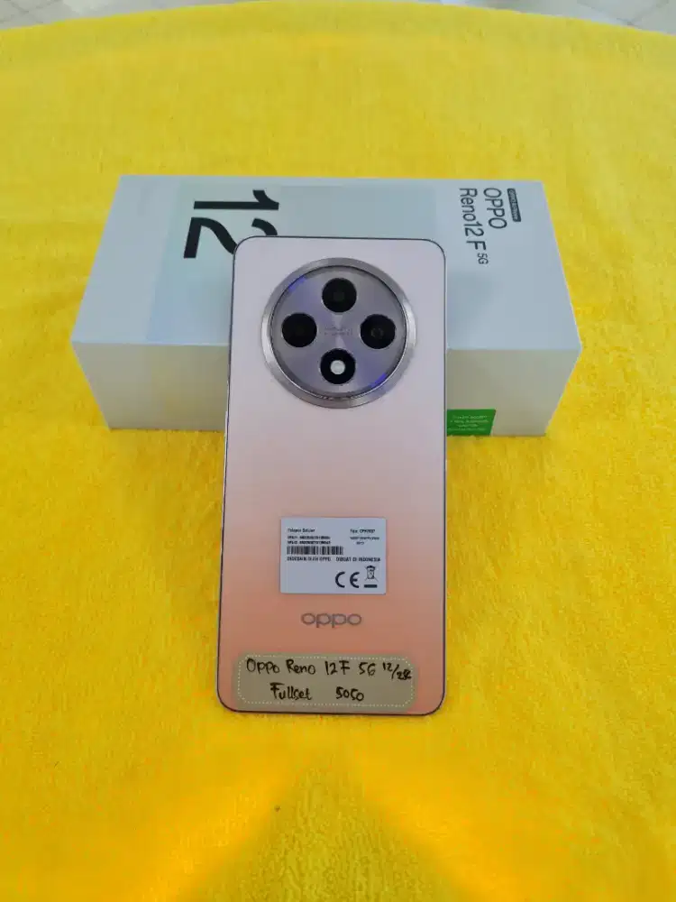 Oppo Reno 12F 5G 12/256 Second Garansi Resmi