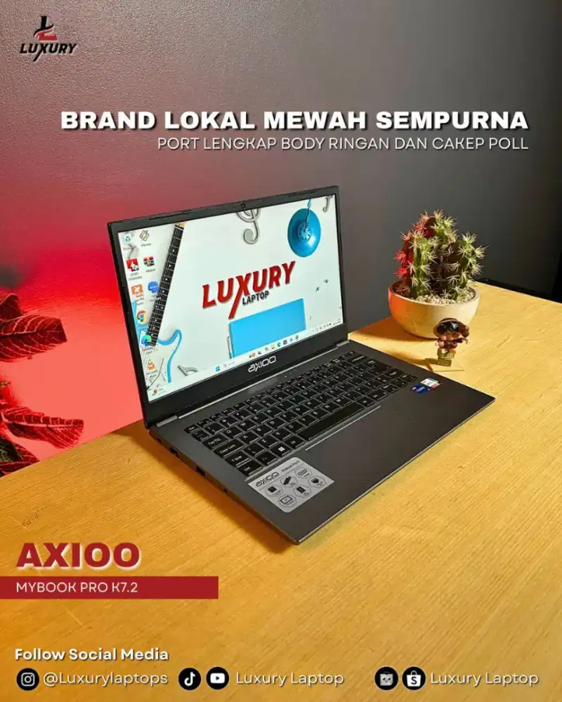 AXIOO MYBOOK PRO K7 SLIM CORE I7 GEN 11 SSD RAM JUAL MURAH BU TT