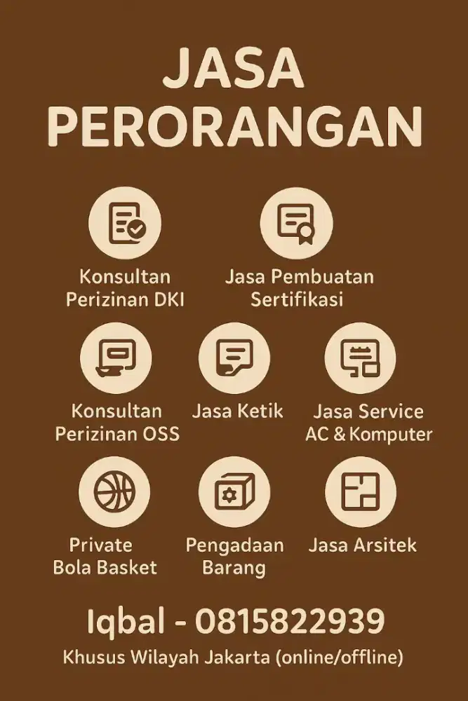 JASA PENGURUSAN PERIZINAN SELURUH DKI JAKARTA