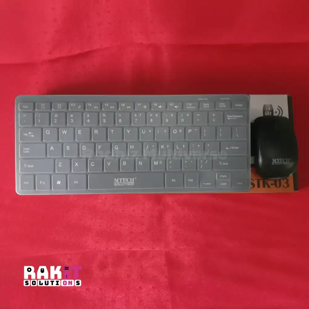 Keyboard Mouse M-TECH STK-03 – USB – Hitam/Putih
